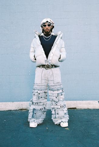 Armani White wearing Herman Winters — Los Angeles, 2024