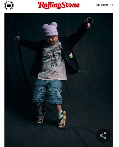 Yoolwxnder wearing Herman Winters — Rolling Stone, 2024